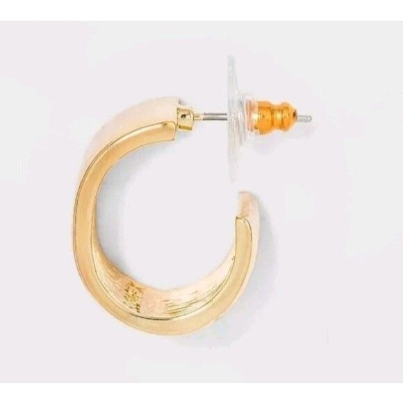 SUGARFIX by BaubleBar Crystal Hoop Earring 2 Piece Set NEW Modern Casual - Picture 2 of 6